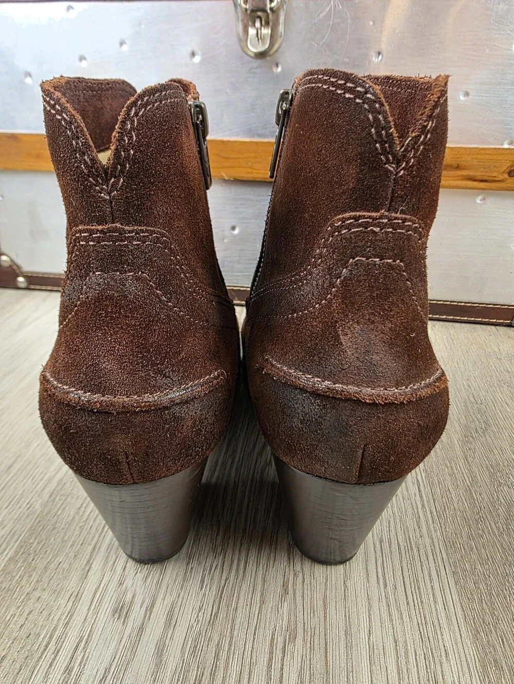 Frye Renee Seam Ankle Booties Size 9